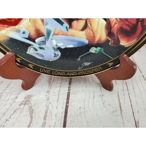 Vintage 1997 The Hamilton Collection Spock Reborn Star Trek Life Of Spock Plate - Picture 2 of 12